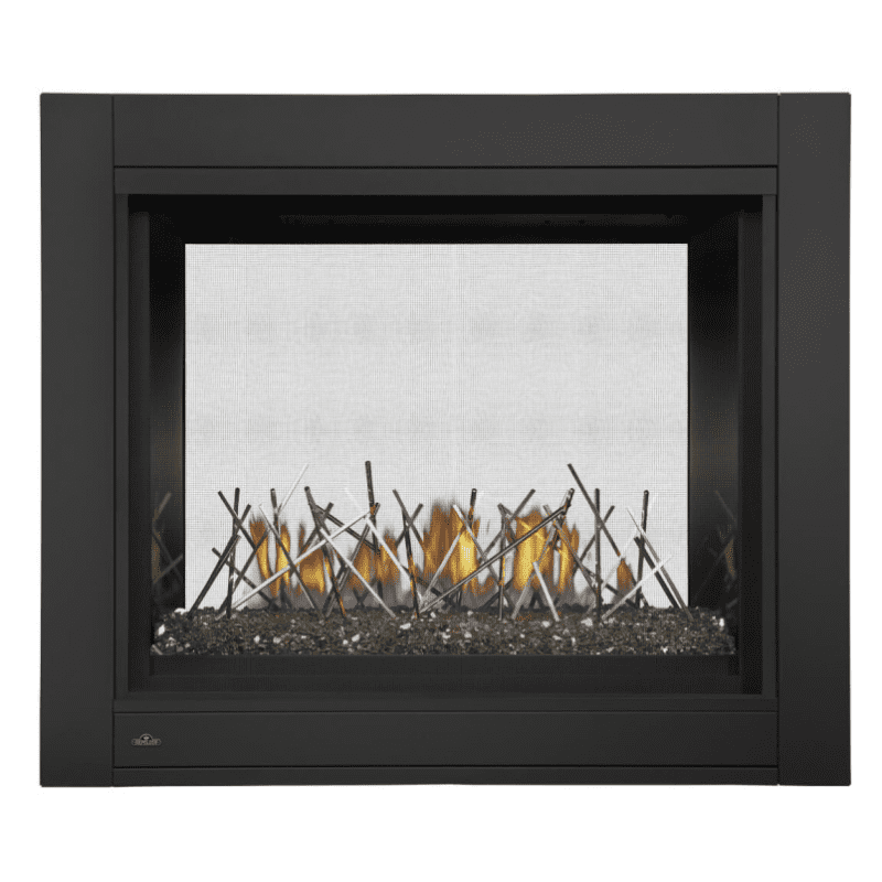 Napoleon Ascent See-Through Direct Vent Gas Fireplace w/ Glass Bed 2