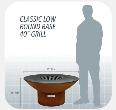 Arteflame Classic 40" Black Label - Low Round Base 4