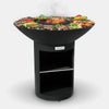 Arteflame Classic 40" Black Label - Tall Round Base With Storage 2