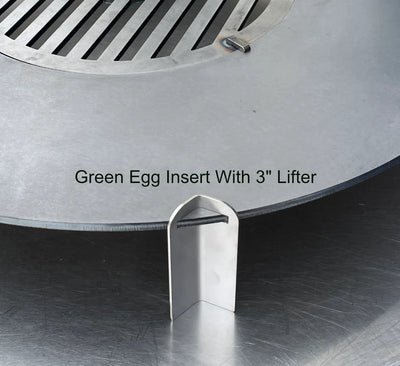 Green Egg Style / Kamado Style Griddle & Grill Grate Combination Insert 5