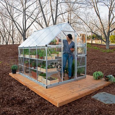 Palram - Canopia Hybrid 6' x 8' Greenhouse 11