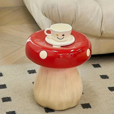 Red Mushroom Accent Stool 7