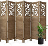 Wood Carved Folding Room Divider 7