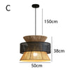 Pendant Woven Rattan Ceiling Chandelier 13