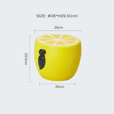 Lemon Shape Accent Stool 5