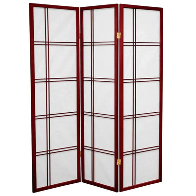 3 Panel Rosewood Shoji Room Divider 1