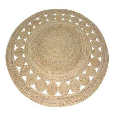 Round Jute Carpet Braided Rug 7