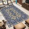 Living Room Blue Persian Carpet Rug 8