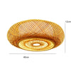 Bamboo Wicker Chandelier Ceiling Light 9