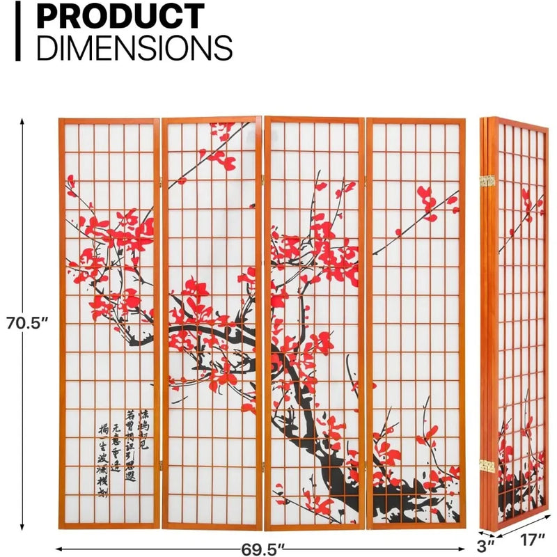 Shoji Folding Portable Room Divider 1