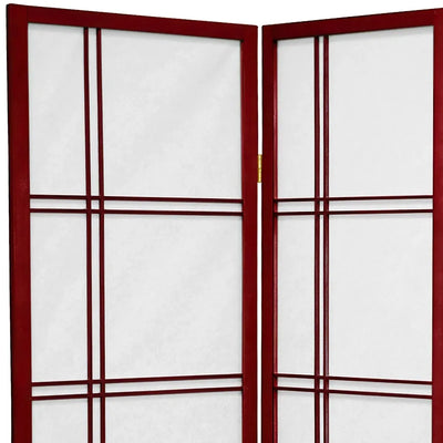 3 Panel Rosewood Shoji Room Divider 2