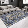 Living Room Blue Persian Carpet Rug 4