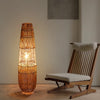 Vintage Wicker Rattan Floor Lamp 2