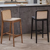 Retro Rattan Bar Chair Stool 6