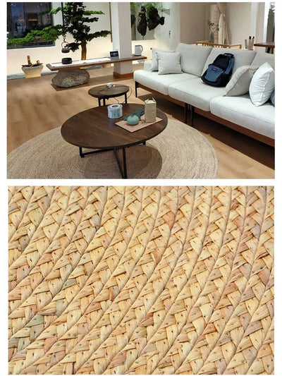 Round Jute Carpet Braided Rug 11