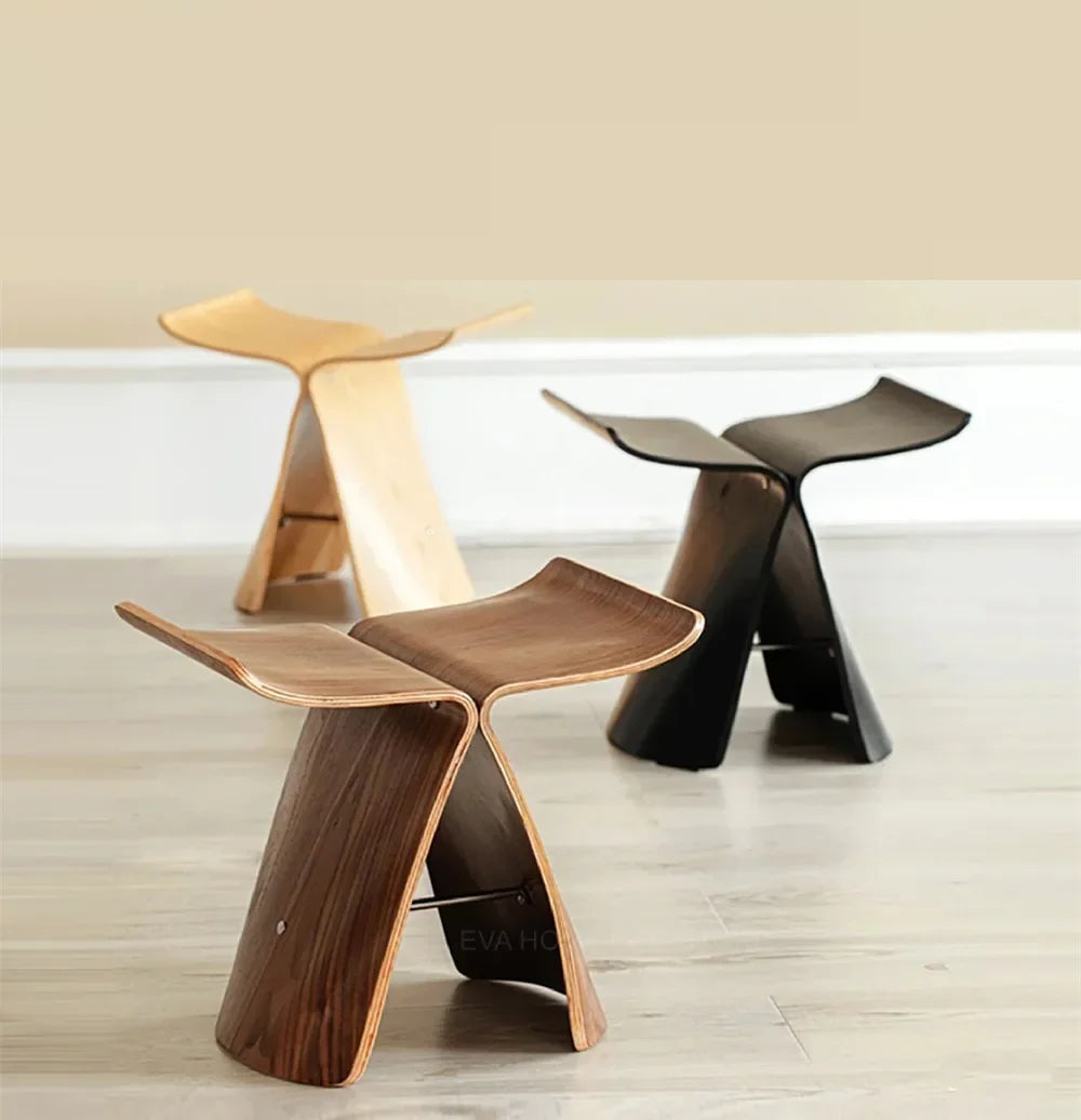 Nordic Butterfly Chair Table Stool