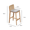 Retro Rattan Bar Chair Stool 10