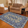 Living Room Blue Persian Carpet Rug 12