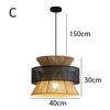 Pendant Woven Rattan Ceiling Chandelier 14