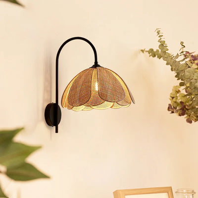 Rattan Hanging Wall Lamp 2