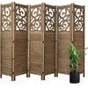 Wood Carved Folding Room Divider 1