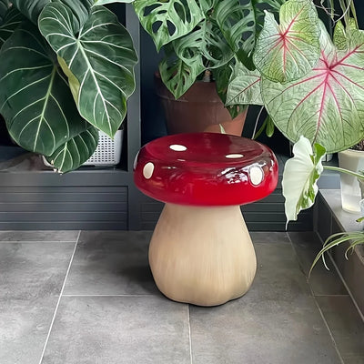 Red Mushroom Accent Stool 3