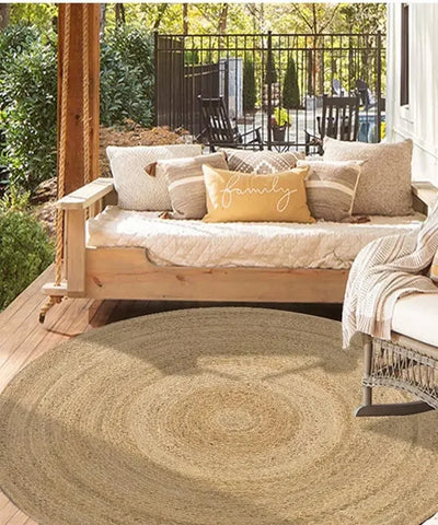 Round Jute Carpet Braided Rug 10