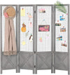 4 Panel Decorative Folding Room Divider 3