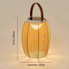 Rattan Courtyard LED Floor Light 12