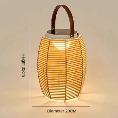 Rattan Courtyard LED Floor Light 12