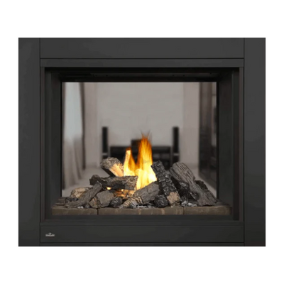 Napoleon Ascent See-Through Direct Vent Gas Fireplace w/ Log Set 1