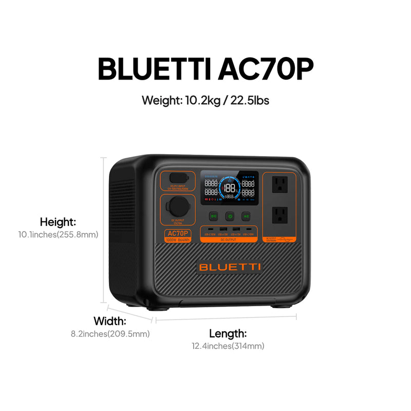 BLUETTI AC70P Portable Power Station 